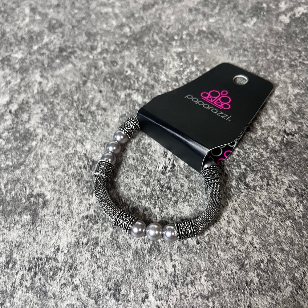 Paparazzi Silver Mesh Bracelet